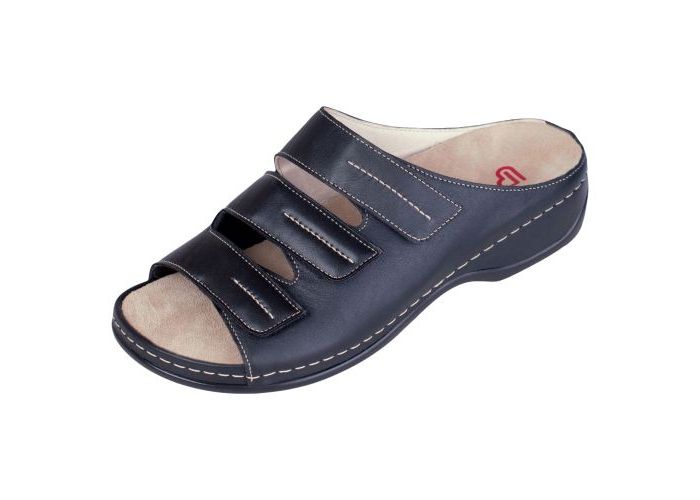 Berkemann Slides & slippers Andrea E-H 01013-912 Zwart Metallic Black