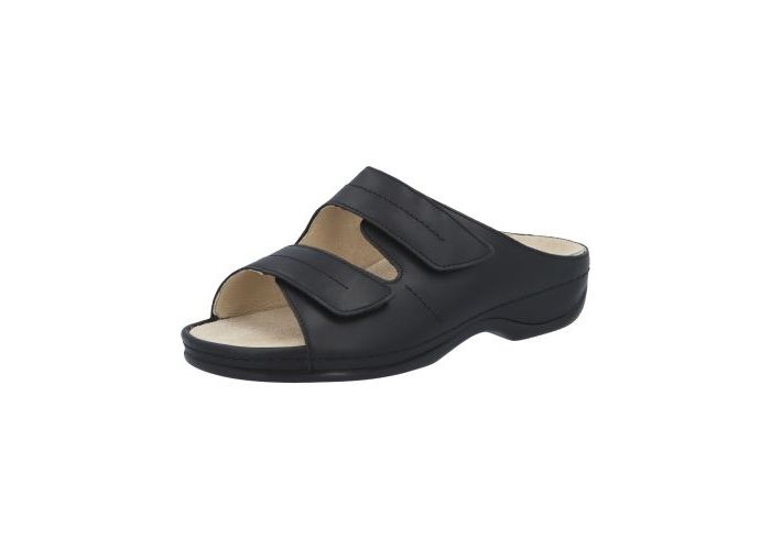 Berkemann Slides & slippers Fedrora E-H 01080-938 Zwart Black