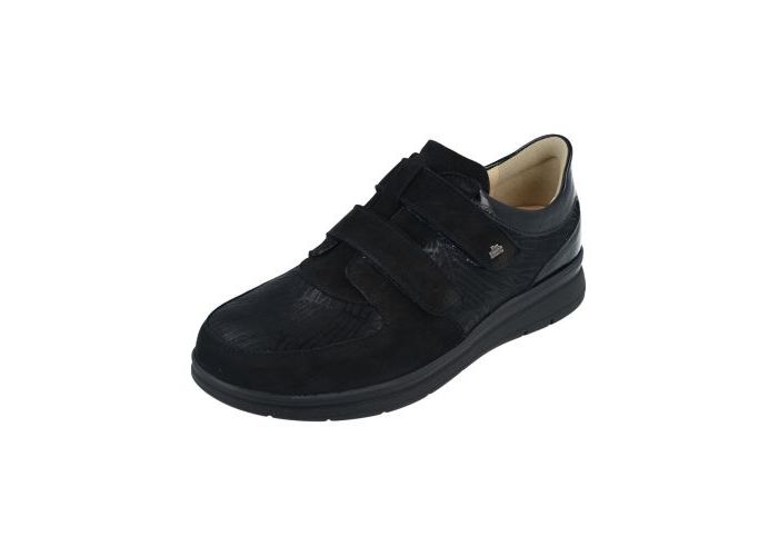 Finncomfort Shoes with velcro Reims 03752-902674 Zwart Black