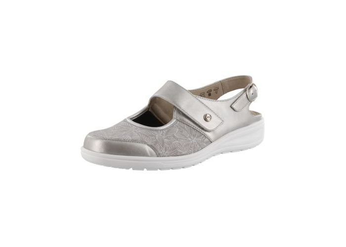 Solidus Ballet flats with straps Heaven H 27500-80196 Grey  Silver