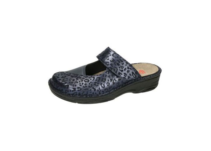 Berkemann Slides & slippers Heliane 03457-533 Blauw Leopard Blue