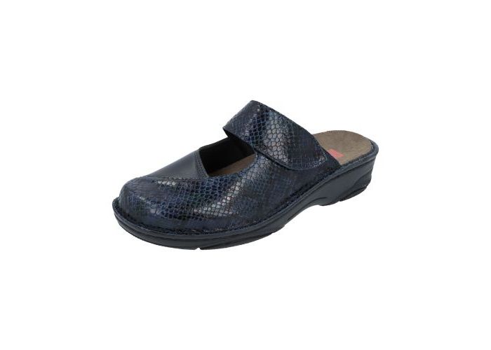 Berkemann Slides & slippers Heliane G-I 03457-047 Dk.Blauw Snake Blue