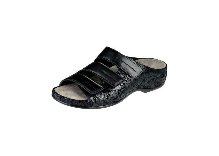 Berkemann Slides & slippers Andrea E-H 01013-917 Zwart Flakes  Black