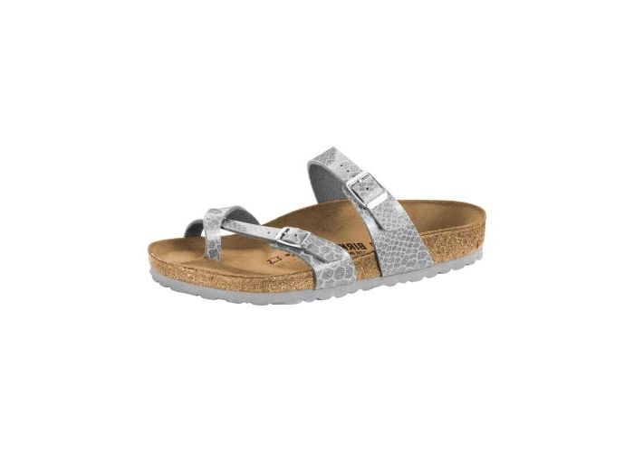 Birkenstock 6581 Teenslippers Zilver