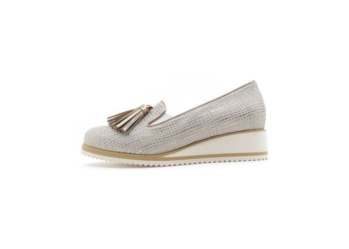 Claire De Lune Loafers & slip-ons DP-244/S Wit+Platino Off-white