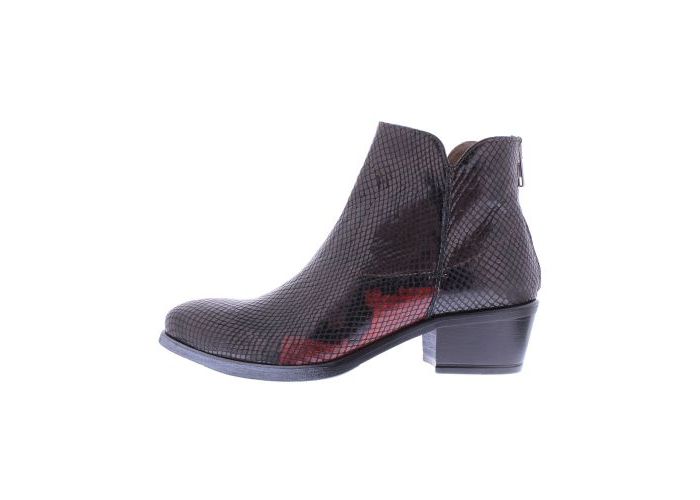 Double V Ankle boots 9471-92-118 Monroe G Bruin/Rood Python Brown