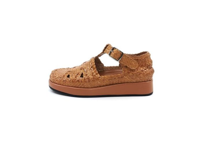 Pons Quintana Ballet flats with straps Pune 7583.000 Sand Camel