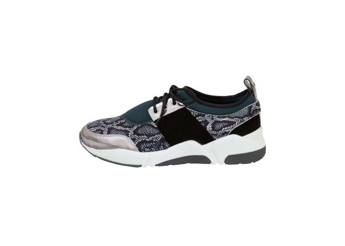 Recharge Footwear Trainers Bobby Teal Snake Green