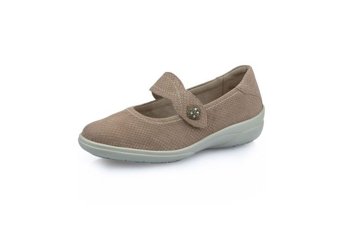 Solidus Ballet flats with straps  Maike M 41005-30314 Taupe Viper Taupe