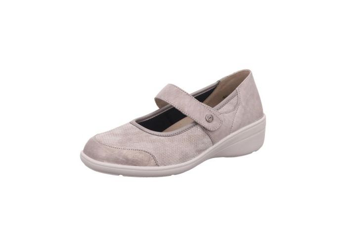 Solidus Ballet flats with straps Hedda J 26551-20715 Sasso/Grey Silver