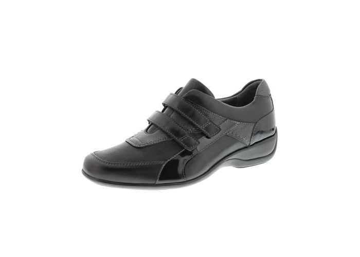 Xsensible Shoes with velcro 2258.3.003 Livorno H Zwart Black