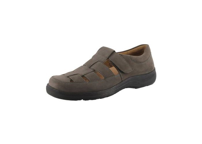 Solidus Shoes with velcro Natura Man H 87082-20443 Asfalt  Grey