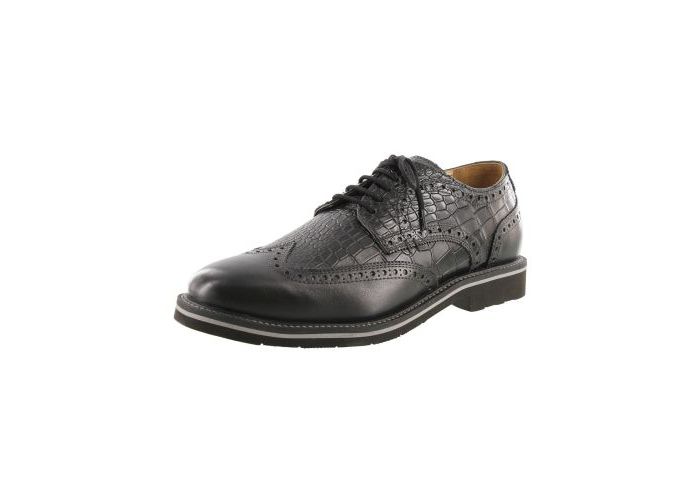 Solidus Chaussures à lacets Heiko K 89005-00575 Crocko Zwart Noir