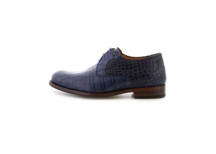Van Bommel Chaussures à lacets 18019/01 876 Blue Calf I Bleu